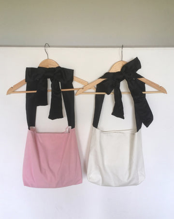 Eno Ribbon Strap Cotton Cross Shoulder Bag